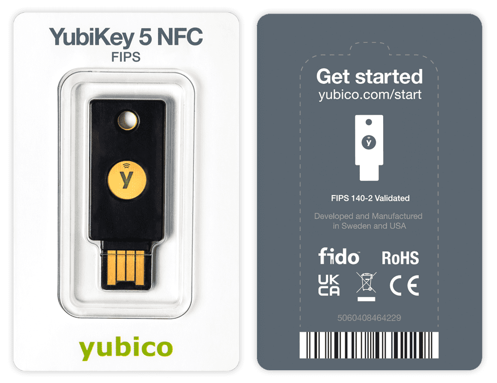YubiKey 5 NFC FIPS Package