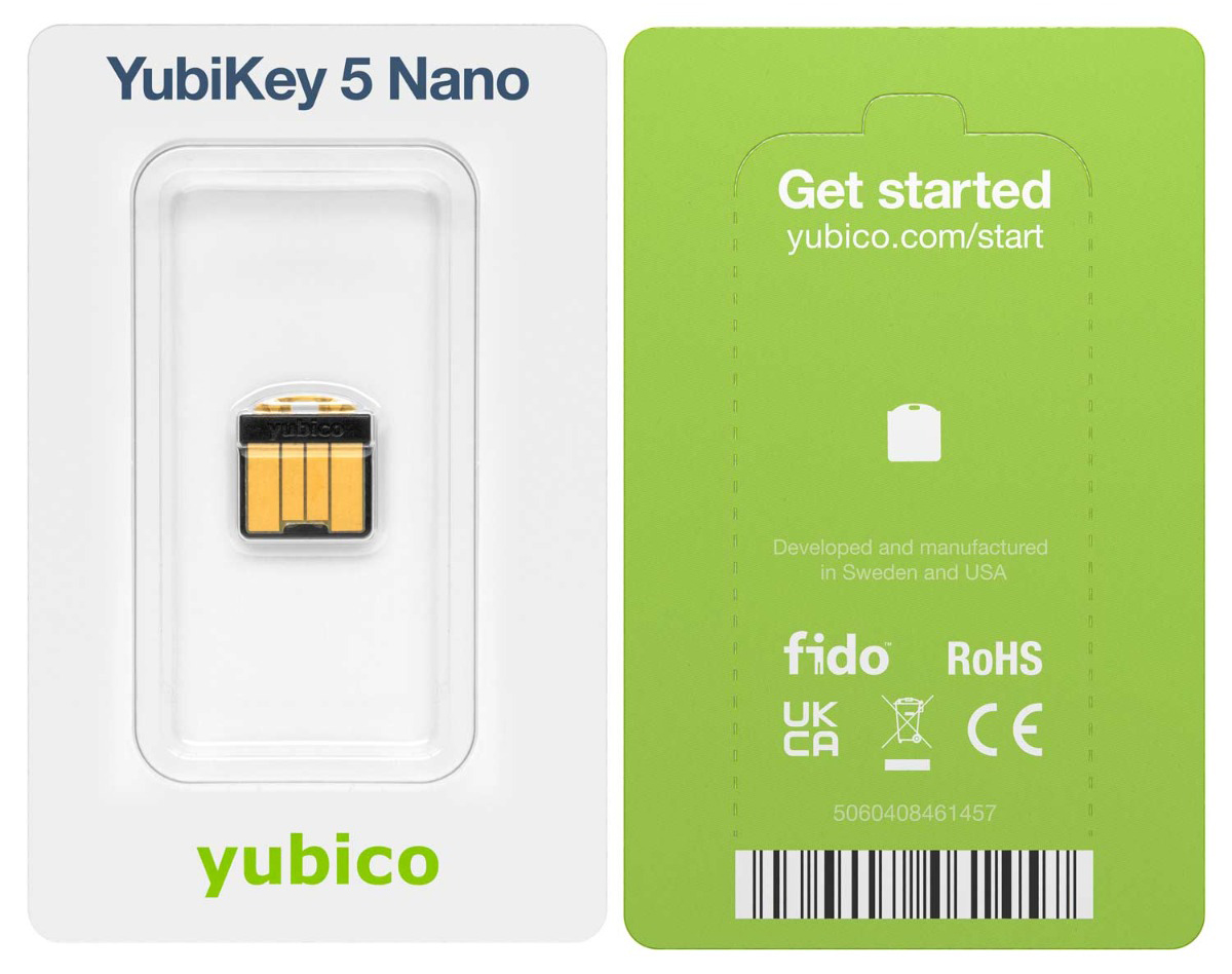 YubiKey 5 Nano Package