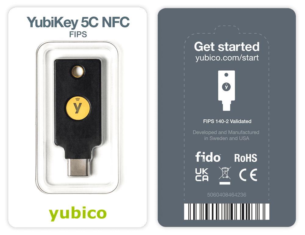 YubiKey 5C NFC FIPS Package